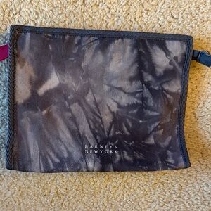 Barneys New York Gray and Pink Pouch